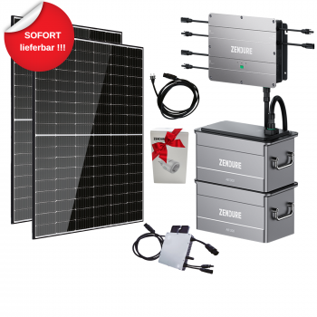 All-in-One Balkonkraftwerk 820Wp mit CDZ SOLAR 410Wp und Zendure Solar Flow